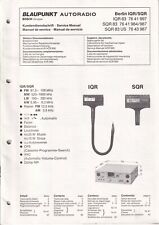 Service Manual-Anleitung für Blaupunkt Berlin IQR, SQR, 83 7641 997, 984,987,83 