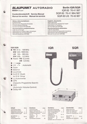 Service manual anleitung - service, für