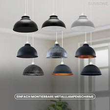 Metall Lampenschirm E27 Deckenlampe Lampenschirm Hängelampe Vintage Leuchte