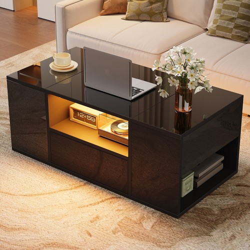 Couchtisch sofatisch mit led - couchtisch,