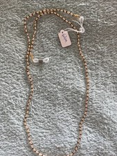 Brillenkette, 62 cm, Handarbeit,  1 -2 mm Durchmesser Perlen