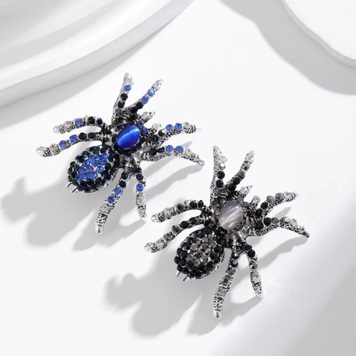 Spinne metall und strass - spinne,