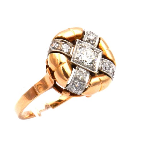 Retro diamant ring - retro, 1