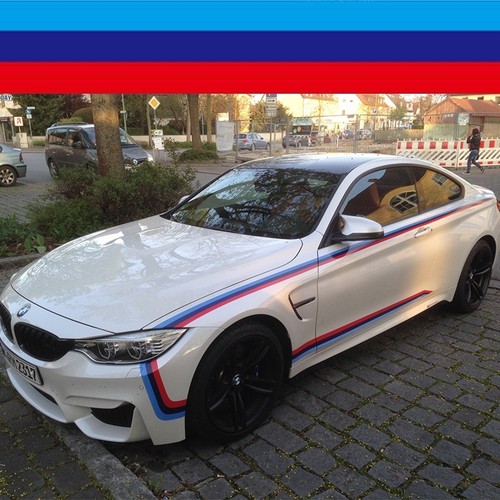 Auto flagge mit bmw farben - flagge,