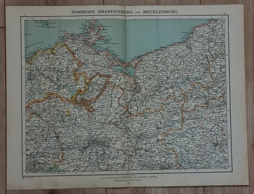 Landkarte map 1895 pommern - map,