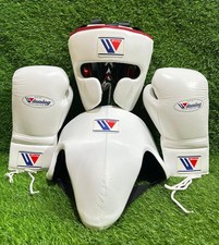 Winning Boxing Set (Headgear, Gloves & Groin Protector) | Professional Sparring