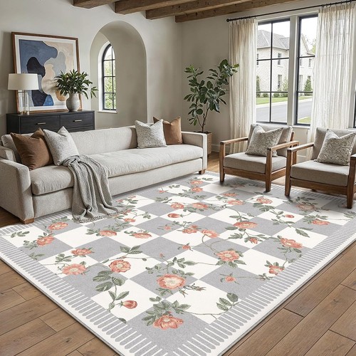 Teppich 160x230cm blumenmuster - teppich,
