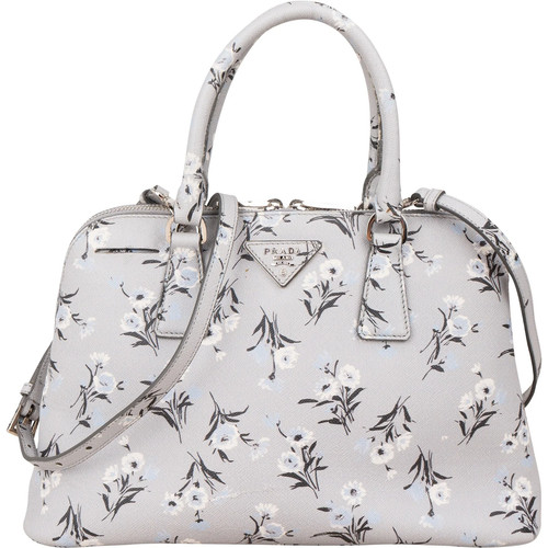 Prada grey saffiano leather - prada,