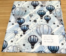 1,5 M Bio French Terry Traumblüten Ballons der Smaragd Stoffrest Reststück 