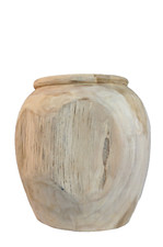 Vase Holz Handmade Teakholz