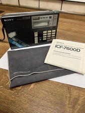 SONY ICF-7600D Radio Weltempfänger Receiver PLL Synthesizer + Anleitung 1983