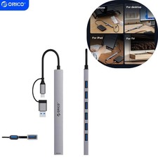 USB-A/USB-C Hub 1x USB-A 3.0 6x USB-A 2.0 Dockingstation Adapter Orico