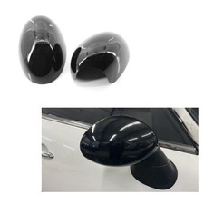 2×Für BMW MINI R55 R56 Spiegelkappe klappbare Spiegel Glänz Schwarz 51162754913