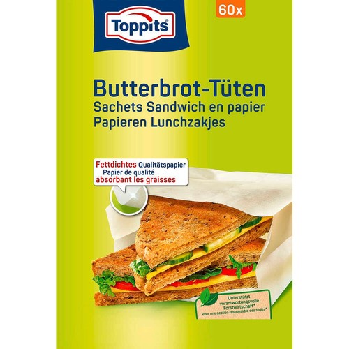 Toppits butterbrottüten 60 - toppits,