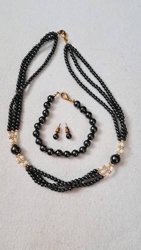 Schmuck set blutstein hämatit - blutstein,