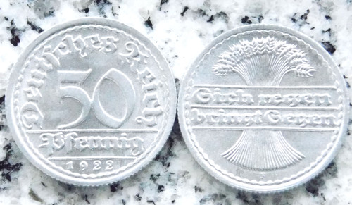 Pfennig 1922 alu - pfennig, f