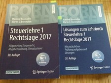 Steuerlehre 1 Lösungen Zum Lehrbuch Steuerlehre 1 Lehrbuch 38 Auflage Bornhofen 