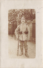 Foto 1.WK  Portrait Soldat mit