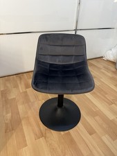 Schminkstuhl Luxus Silber Samt