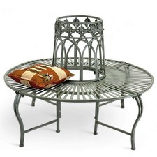 Baumbank Rund Metall