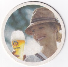 Bierdeckel ERDINGER Weissbräu: Privatbrauerei seit 1886