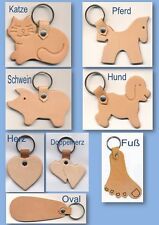 Schlüsselanhänger Lederschlüsselanhänger Anhänger aus Leder inkl. Brandgravur