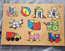 Kinder holz steckpuzzle - kinder,