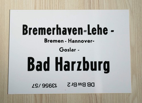 Zuglaufschild bremerhaven - 1x,