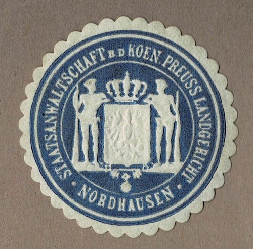 Siegelmarke staatsanwaltschaft - siegelmarke,