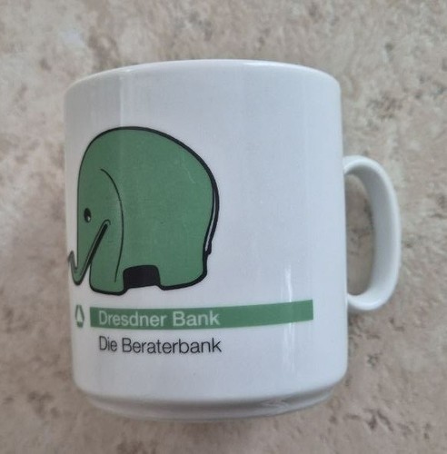 Tasse dresdner bank werbetasse - dresdner,