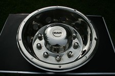 2x DAF LKW Chrom Alu Radkappen Blende Felgenauskleidung