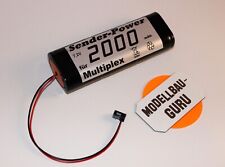 Senderakku RC Akku Pack  f. Multiplex 2000 7,2 V NiMh Sub-C Cockpit Europa Steck