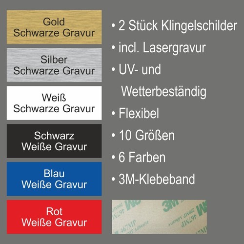 Stück klingelschild - 2,