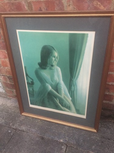 Vintage retro print - vintage, lady