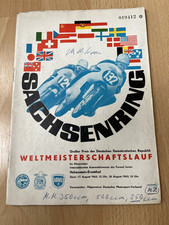 Sachsenring Rennheft 1963 