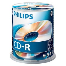 Philips 100 x CD-R - 700 MB ( 80 Min ) 52x - Speicherme # 908210004634