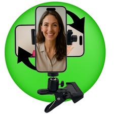 Smartphone Halterung Tisch drehbar vertikal horizontal Klemmstativ Handy Ständer