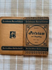 GRIEBEN REISEFÜHRER POTSDAM+UMGEBUNG 1910 60 S PLAN + KARTE-UMGEBUNG BRANDENBURG