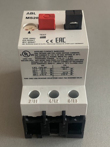 Abl ms20 motor - abl, motor-schutzschalter