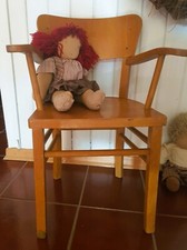 Stabiler alter Kinderstuhl Kinder kleiner Stuhl massiv Holz