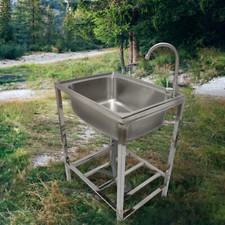 Edelstahl camping spüle mit - edelstahl,