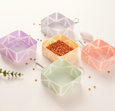 Tragbarer Reisenapf für Haustiere faltbarer Silikon-Campingnapf für Haustiere