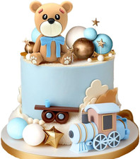 Blau Teddybär Tortendeko