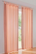 Vorhang orange 145x130cm HEINE Dekostore 1tlg Bordürendruck 1 UVP:34,99€ 1.4488