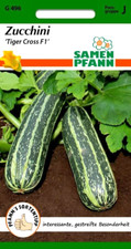 Zucchini Tiger Cross F1 - frühe,  sehr zarte, gestreifte Besonderheit - Samen