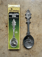 Jahreslöffel WMF 1984 Schloss Heidelberg Zinn Vintage Zinnsammlung