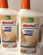 2 x domol Laminat & Kork Bodenpflege,Beschreibung lesen