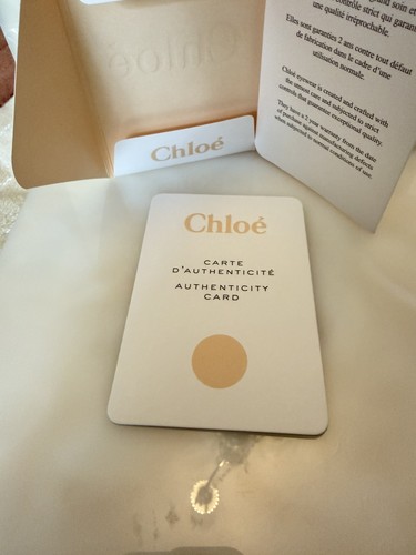 Chloe echtheitskarte booklet - &,