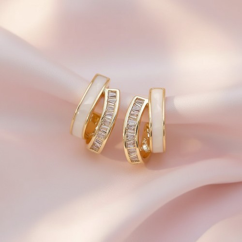 Elegante halb creolen sterling - halb,