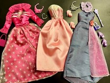 Elegante Barbie Kleidung ,Kleider,Party,Ball, Prinzessin,Krone,Schuhe,Schmuck